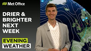 06/07/2025 - Rain going south - Evening Weather Forecast UK – Met Office Weather