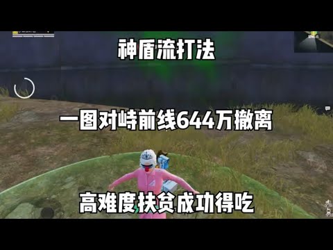 神盾流打法高难度扶贫成功你得吃644万 #和平精英地铁逃生