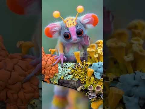 Magical Alien Creature Discovered in a Fantasy Jungle 🌿✨ #shorts
