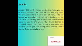 Amazon Relational Database Service #aws #shorts #awscertification