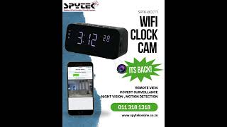 Stay ahead with the SpyTek Clock WiFi Covert Camera