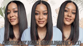 Perfect Everyday Wig! Ashimary Hair Yaki Straight Bob | Lace Closure Review