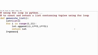 For looping and using tuples in python program