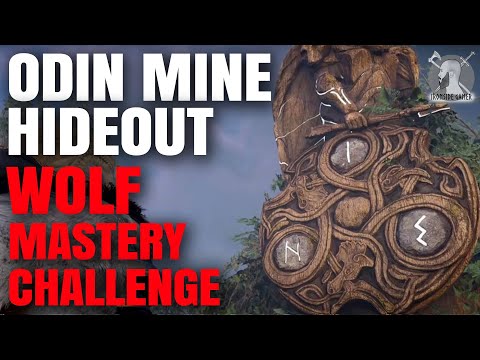 Odin Mine Hideout Wolf Mastery Challenge - How to get Gold Medal (Assassin's Creed Valhalla)