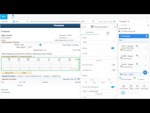 Customizing a Table in a Zapp Template