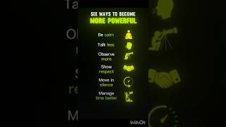 ||6 Way to Become More Powerful || 🔥💪#ADARSpire#PowerfulMindset #SelfImprovement#Motivation