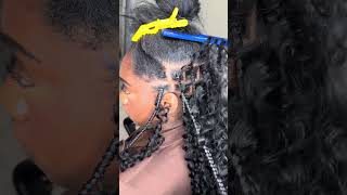 Full Waterwave Boho using Empire Bulk Human Hair 😍 #bohobraids #feedinbraids#knotless#dopeaxxpana