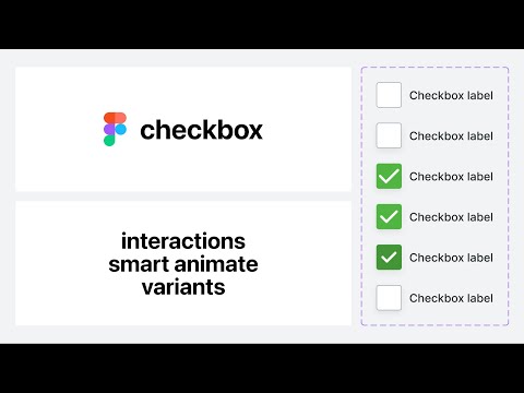Figma tutorial: Checkbox with interactions