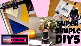Super simple DIYs | mini clipboard, hair tie holder,  foe iron pushpin