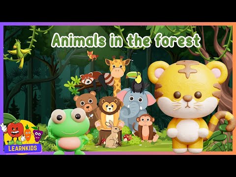 WE ARE ANIMALS IN THE FOREST LEARN KID #dailyuseenglish #easyenglish #animals #learnkids #subscribe