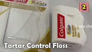 Colgate Tartar Control Dental Floss Unboxing Cleaning Teeth Easily