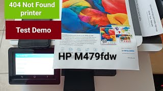 HP Printer M479fdw (p3) - Test Demo | 404 Not Found printer #shorts