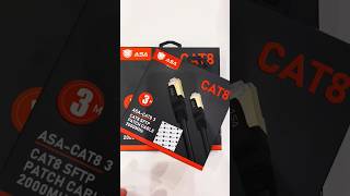🌀CAT8 SFTP PATCH CABLE 2000MHz. #network #shortvideo #shorts #review #unboxing