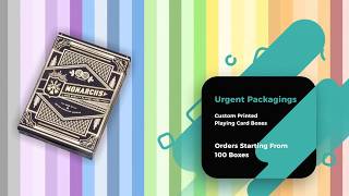 Custom Printed Playing Card Boxes | By Industry | Retail Boxes | Custom Boxes | Urgent Packagings