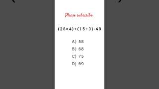 #bodmas#rrb#mathtest #mathtricks #trending#subscribemychannel#groupd#ntpc#reasoning#previous#maths