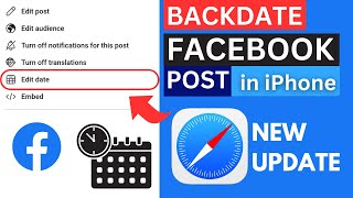 HOW TO EDIT DATE ON FACEBOOK POST IN IPHONE || Backdate FB Post New Update