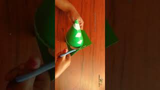 DIY Christmas Tree - Paper Christmas Tree - Christmas Tree Crafts #shorts #shortsvideo