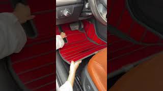 Car solid wood floor mats