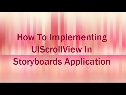 iOS Development Tutorial For Beginner: How To Implementing UIScrollView In Storyboards Application