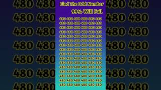 Find the odd number #shorts #youtubeshorts #maths