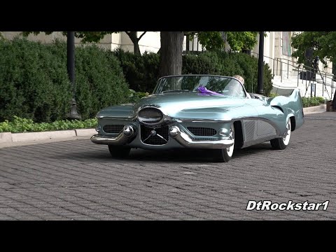 Buick Y-Job and GM LeSabre Concept Cars In Motion at Detroit Concours