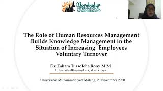 Presentasi BISMAS 2020 (The Role of HRM Builds Knowledge Management)