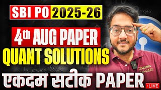 🔴🔴🔴 SBI PO 2025 - 2026 Memory Based Paper Quant | ✅✅✅ SBI PO Prelims 2025 Quant Paper | Harshal Sir
