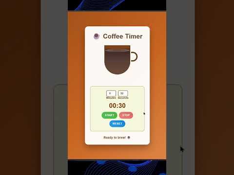 ☕ Beat Distractions with My Claude Sonnet 4 Coffee Timer! #YouTubeShorts #ClaudeSonnet4 #AIProjects