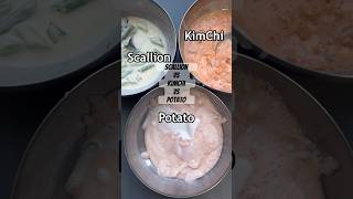 Korean pancakes #kimchi #potato #파전 #감자전 #김치전 #비오는날