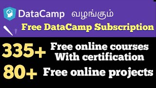 Datacamp Free online certification courses/Datacamp Free week offer/#freecourse #datasciencecourses