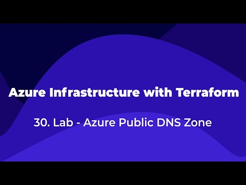 30.Azure Infrastructure with Terraform - Azure Public DNS Zone