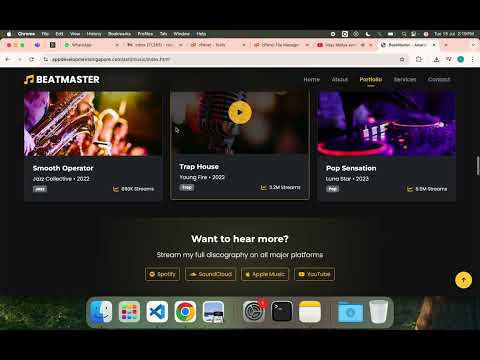 Professional Music Producer Website Development | Get a Stunning Online Presence!