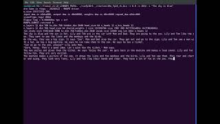 LLama2.c + TinyStories running on RK3588 NPU