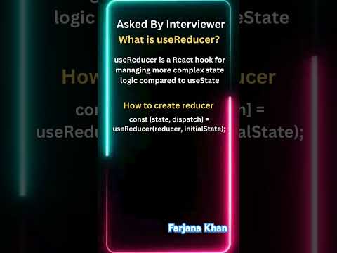 What is useReducer #frontendinterview #learning #codinginterview #key #functionalcomponents #success