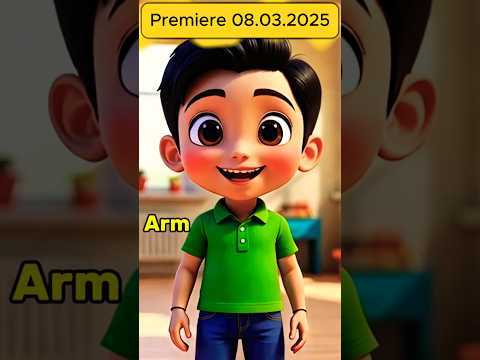 Head Shoulders Knees And Toes👶 | Nursery Rhymes & Kids Songs | MusManini | #shorts