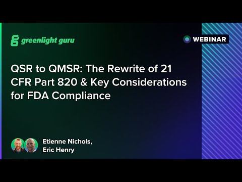 QSR to QMSR: The Rewrite of 21 CFR Part 820 & Key Considerations for FDA Compliance