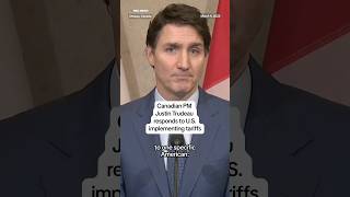 Canadian PM Justin Trudeau responds to U.S. implementing tariffs