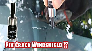 How To Fix Crack Windshield Car | It is work or Cap 🧢? Windshield Repair Resin