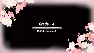 Grade -4, Unit - 1, Lesson -2 #listening #audio @eela-excellentenglish