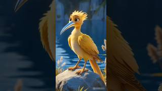 Unique Bird 🕊️ | Golden Birds #ai #art #birds #baby #cartoon #trending #shorts