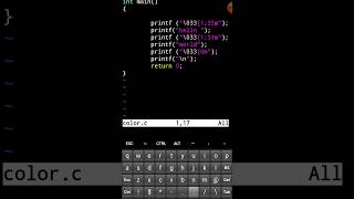 colorfull hello word in c| c programing #apnacollge #apnicoding #sorts