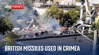 Ukraine War: 'First time' British cruise missiles used in Crimea
