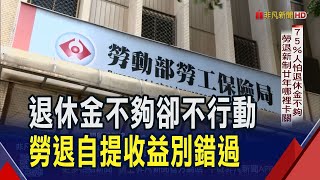 退休不等人 勞退新制20年自提參與率仍低迷  原來退休兩筆錢可領 勞保.勞退你搞混了嗎?｜非凡財經新聞｜20250728