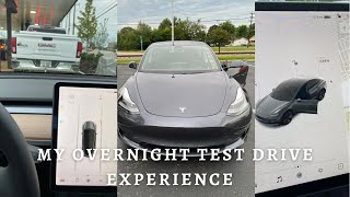 TESLA VLOG| MY OVERNIGHT TEST DRIVE