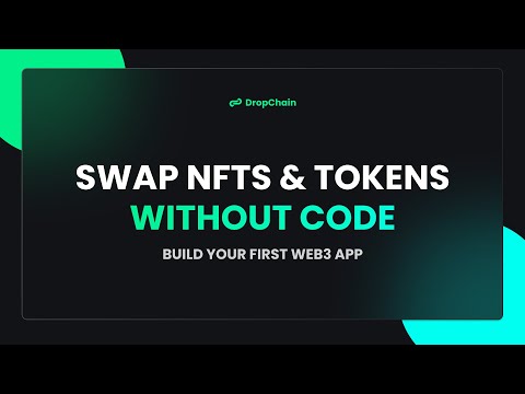 How to Swap Tokens or NFTs No Code | Build a Web3 App Fast
