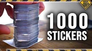 1,000枚のステッカーで弾丸をキャッチできますか?
