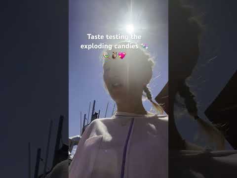 EATING EXPLODING CANDY! 🍭🦉💖 #theowlsarewakingupsoon