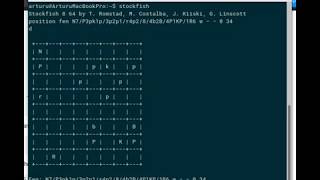 How to use UCI interface with stockfish on debian