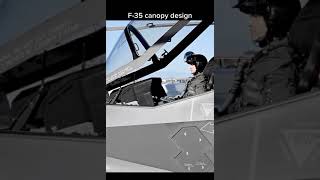 Why the F-35 Canopy Closes from the Front #shorts