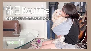 【休日】夜は外出する日の過ごし方🏠犬と暮らす20代飼い主の休日ルーティン🐕